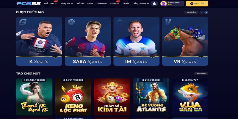 kho game fcb88 cực kỳ phong phú và chất lượng